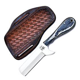 Sbck-55 Majestic Supplies Handmade D2 Steel Bull Cutter Knife Full Tang Fixed Blade Hunting Knive With
