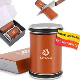 Malico 079163880194 Rolling Knife Sharpener Kit - Kitchen Roller Diamond Sharpene