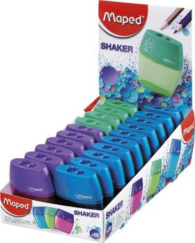 534755 Maped Shaker 2-hole Pencil Sharpener - 20-pack 2 Hole X 20 Multicolor