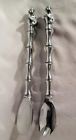 Mariposa Euc Signed Salad Servers Brutalist Aluminum Monkey Ape Set