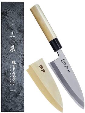 Us-ks2016-s-h Masamoto Ks Japanese Deba Knife With Sheath 6.5 Inch 165mm Honbazuke Made In