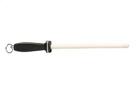Master Grade 736089631100 Impact Resistant White Ceramic Finish Knife Sharpener Rod With Straight End C