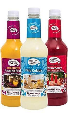 Master Of Mixes 070491034983 Fruity Frozen Fundamentals Variety Pack Pina Colada Strawberry