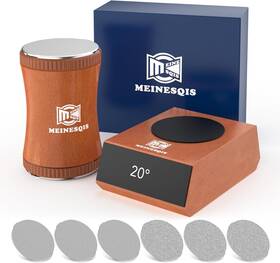 Meinesqis 705353414145 Knife Sharpener Tool Rolling Kit 6 Pcs Diamond Ceramic Disc Knif