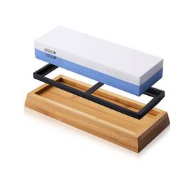 Mido Professional Abrasive 727380521351 Whetstone Knife Sharpener 2 Side Grit 1000/6000 Sharpening Stone