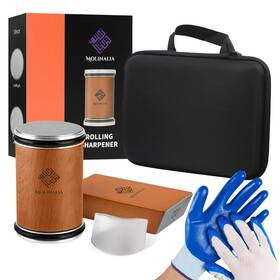Molinalia 198715768411 Rolling Knife Sharpener 15 And 20 Multi-angle Tool With Diamond Ceramic Disc