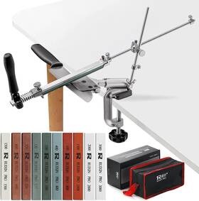 Rx-008 Moviron 313015610608 Upgraded Ruixin Pro Professional Knife Sharpener With 10 Whetstones 360