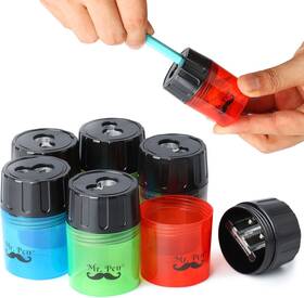 Sb06 Mr. Pen Pen- Handheld Manual Pencil Sharpener With 2 Sharpening Multicolored