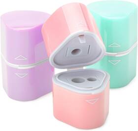 Wtco036m328vc Mr. Pen Pen- Pencil Sharpener For Colored Pencils 3 Pack Pink Purple Blue