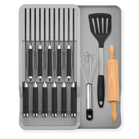 Mulikeer 736554973100 Knife Holder In Drawer Block With Expandable Cutlery Tray Kitch