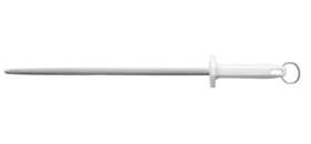 W3303-10 Mundial White Round Regular Cut 10 Sharpening Steel Inch