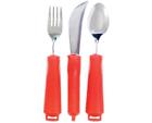 Mw-152-10003 Mars Wellness New Piece Easy Grip Red Flatware Set Bendable