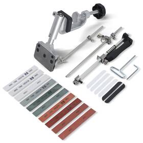 Hg-mdq-0195 Myhg Knife Sharpener Fixed-angle Kit System With 10 Whetstones 360 Degree Rotation