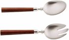 N340 Urban Farm Salad Fork And Spoon Wood Handles 795785219265