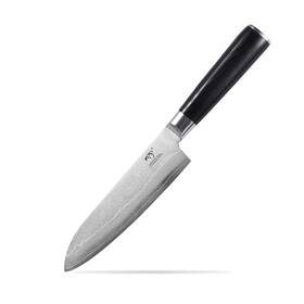 Nanfang Brothers 687345892950 Damascus Santoku Knife 7 Inch Professional Kitchen Forged With Vg10 Su