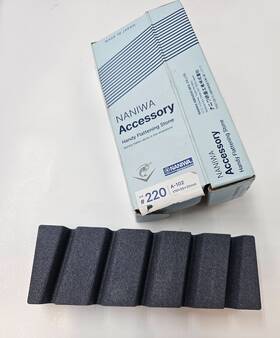 A-102 Naniwa Genuine Handy Flattening Dressing Grooved Sharpening Stone 220 Grit