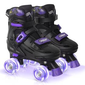 Nattork 798476616176 Adjustable Roller Skates For Kids Boys Girls- Teen Youth Age 4-16 - C