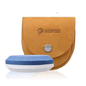Nedfoss 750226682275 Axe Sharpener Tool With Leather Sheath Sharpening Puck Whetstone Hatchet And T