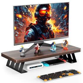 Ms5060-d Nestneat Monitor Stand - 24 Inch Wood Riser 220 Pounds Load Capacity De