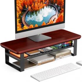 Nestneat Ms6060-ds Monitor Stand Riser 24 Inch Computer For Desk 2-tier Wood Des