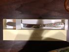 New In Box Lenox Lchaim Hallah Knife Ivory China Floral