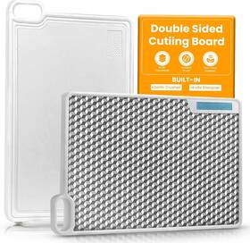 Dscbl2024 New Venter 16 Inch X12 Reversible Cutting Board With Sharpener Stand Non-slip Dual Use