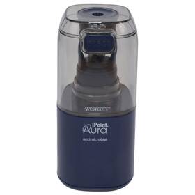 67614 No Battery Pencil Sharpener Titanium Anti-microbial Office Blue 1-count New