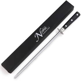 Noble Home & Chef 659682967417 12 Inch Honing Steel Knife Sharpener Magnetized Oval Handle Rust-free Chefs