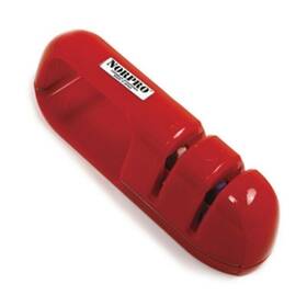 1150r Norpro 2-step Hand Held Red Ceramic Knife Sharpener