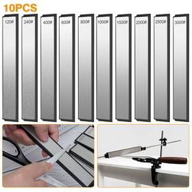 120-3000 Nsioutlet 600609602997 10pcs Grit Diamond Knife Sharpening Plate Honing Stone Whetstone Kit