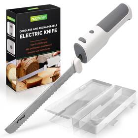 Nuelrekn3 Nutrichef Cordless Electric Knife Easy To Use Constant On/off Safety Functi