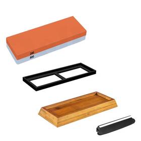 Nuzamas 723540496972 Premium Knife Sharpening Stone 2 Side Grit 240/800 Whetstone Kitchen-knife Sh