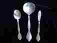 Ohswhit-mbfh Whittier Oneida Stainless Lakewood Tuxedo Set Of 3 Ladle Master Butter Knife Sugar Spoon