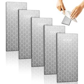 Z106-jgmdp Okxiri 5 Pcs Diamond Sharpening Stone Double-sided Plate Honing Stones W