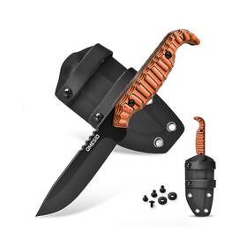 M-ft15-grd2-hk Omesio Small Fixed Blade Knife 7.6 Inch Edc With Kydex Sheath