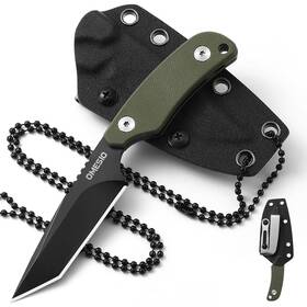 S-ljr17-tpd2-nk Omesio Tanto Neck Knife Small Fixed Blade With Kydex Sheath And Clip Full T