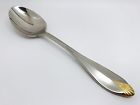 Oneida One Rare Cube Kingswood Solid Serving Spoon Gold Accent