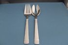 Oneida Pierced Serving Spoon Meat Fork Tiramisu Stainless