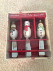 Oneida Set Of 3 Snowmates Snowman Stainless Steel Dip Cheese Spreaders New 027826477243