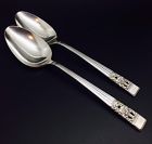 Oneida Set Of Community Silverplate Coronation Solid Serving Spoons Dc