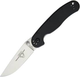 On8828-brk Ontario Knife Company Rat 2 Satin D2 Tool Steel Drop-point Blade Folding Poc