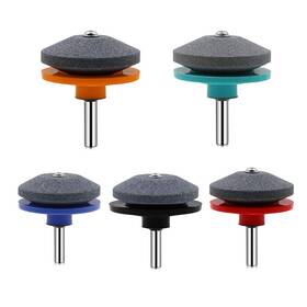 Opexicos 749877914415 5pcs Black Orange Red Green Blue Lawn Mower Sharpener Lawnmower For