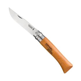 113120 Opinel No. 12 Carbone - Carbon Steel Folding Pocket Knife Beechwood Handle