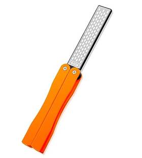 Vgokn5 Osftbvt Diamond Knife Sharpener Pocket Sharpening Stone #400/600 Double Sides Folding