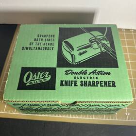2707852 Oster Vtg Dual Wheel Electric Knife Sharpener Grinder Model 500 W Box Pamphlets