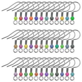 Oubaka 09 D No1 200pcs Earring Hooks For Jewelry Making Ear Wires Fish Hypoallergenic E
