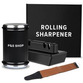 P&s Shop 645748107194 Rolling Knife Sharpener Kit 15&20 Degree Angles With
