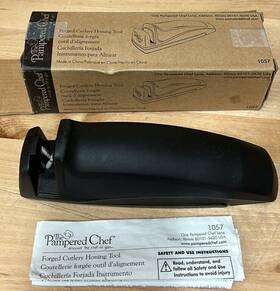 Pampered Chef 099901010577 Forged Cutlery Honing Tool For Knives #1057