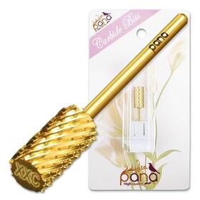 Pana 4346733042 Professional 3/32 Inch Shank Size - Flat Top Large Barrel Gold Carbide Bit 2