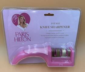 Paris Hilton 741393091564 3 Stage Knife Sharpener With Nonslip Ergonomic Handle New